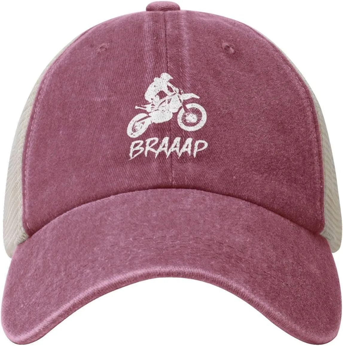 Dirt BKE Motocross American Flag Adjustable Mesh Baseball Cap Washed Dad Hat for Men Woman