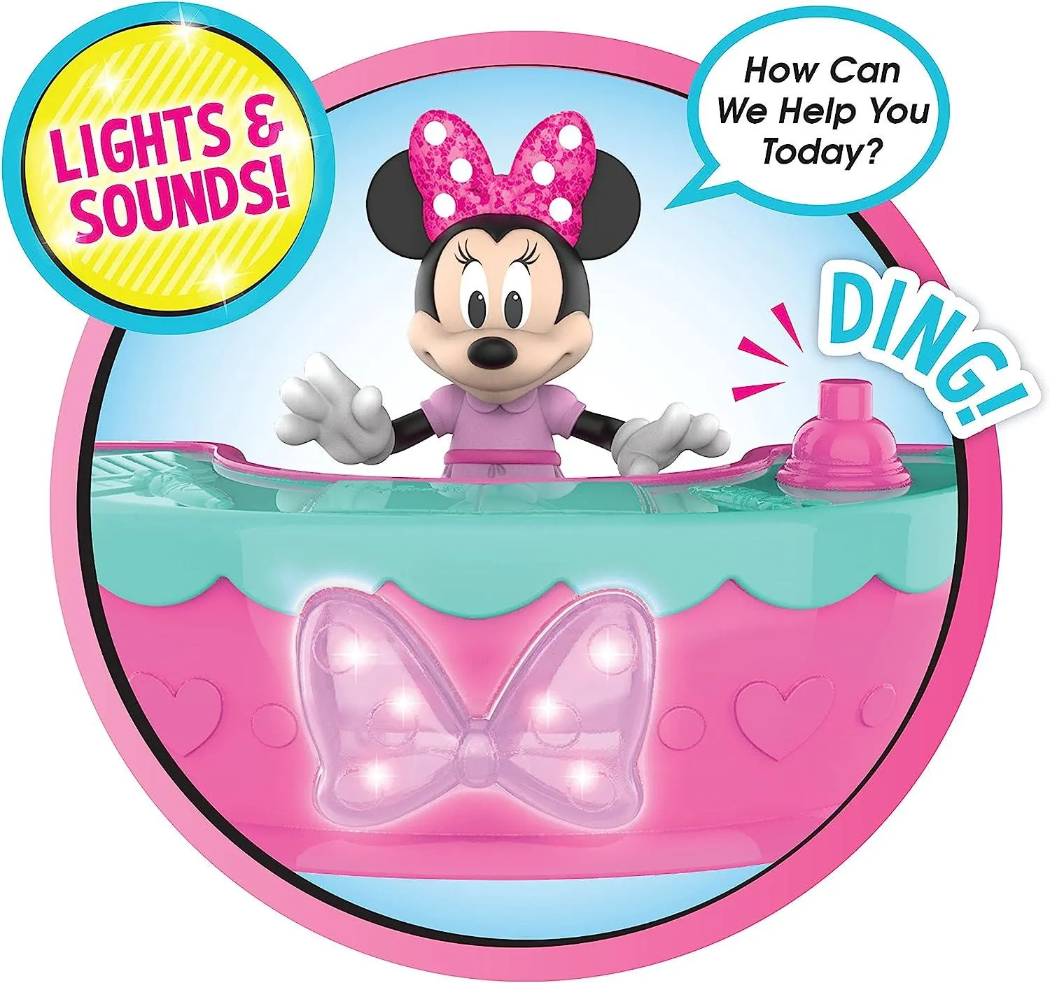 Disney Minnie Mouse Bow-Tel Hotel Dollhouse Playset