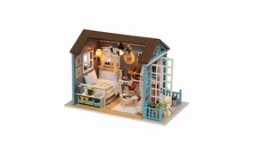 DIY Miniature Dollhouse Kit Realistic Mini 3D Wooden House