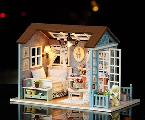 DIY Miniature Dollhouse Kit with Music Box Rylai 3D Puzzle Challenge for Adult Kids Z007