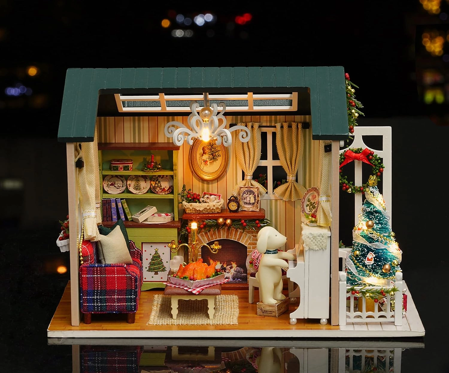 DIY Miniature Dollhouse Kit with Music Box Rylai 3D Puzzle Challenge for Adult Kids Z009