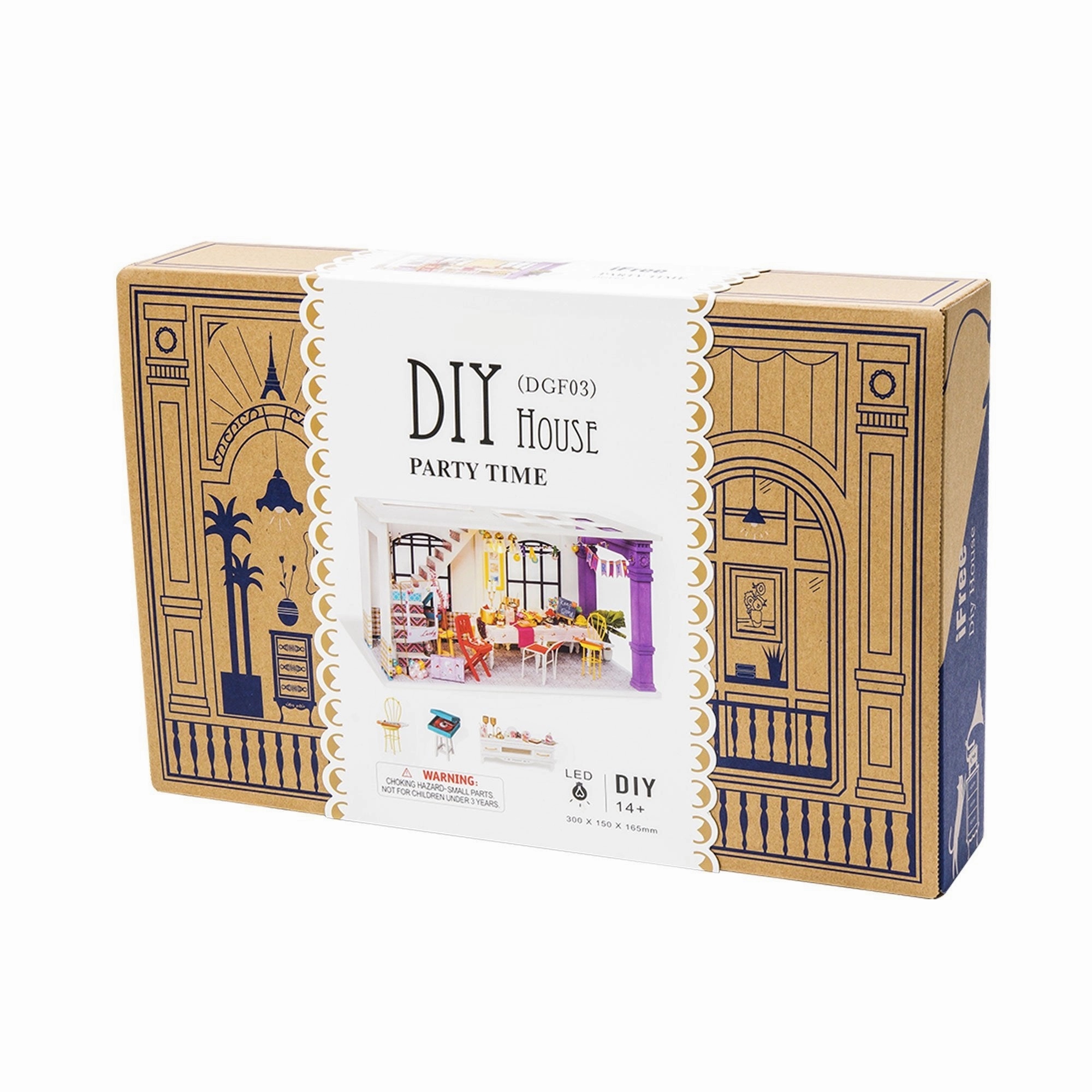 DIY Miniature House Kit: Party Time Room