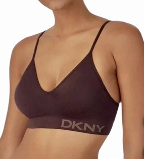 DKNY Women's Adjustable Seamless Bra, Soft Stretch Fabric, 2-Pack (US, Alpha, Medium, Regular, Regular, Java/Pearl Pink)