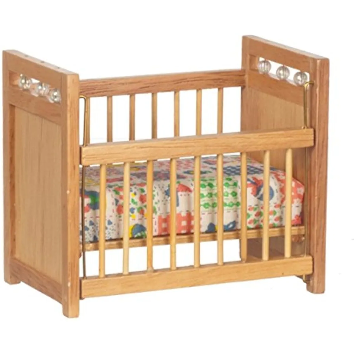 Dollhouse Miniature 1:12 Scale 4pc Oak Nursery Set #T0125
