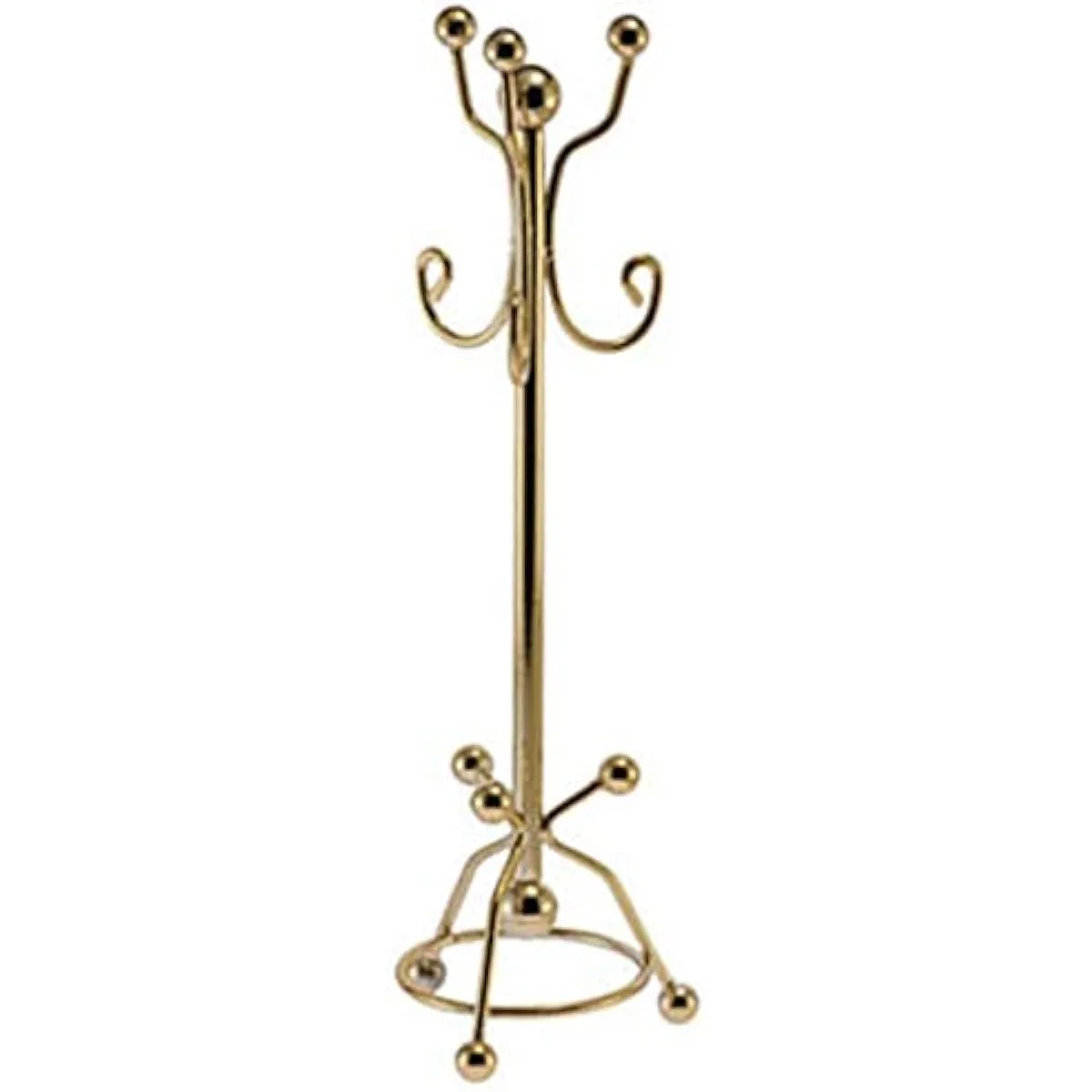 Dollhouse Miniature Hall Coat Brass Tree