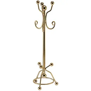 Dollhouse Miniature Hall Coat Brass Tree