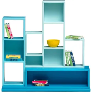 Dollhouse Modern Bookshelf Shelving Unit (with books)