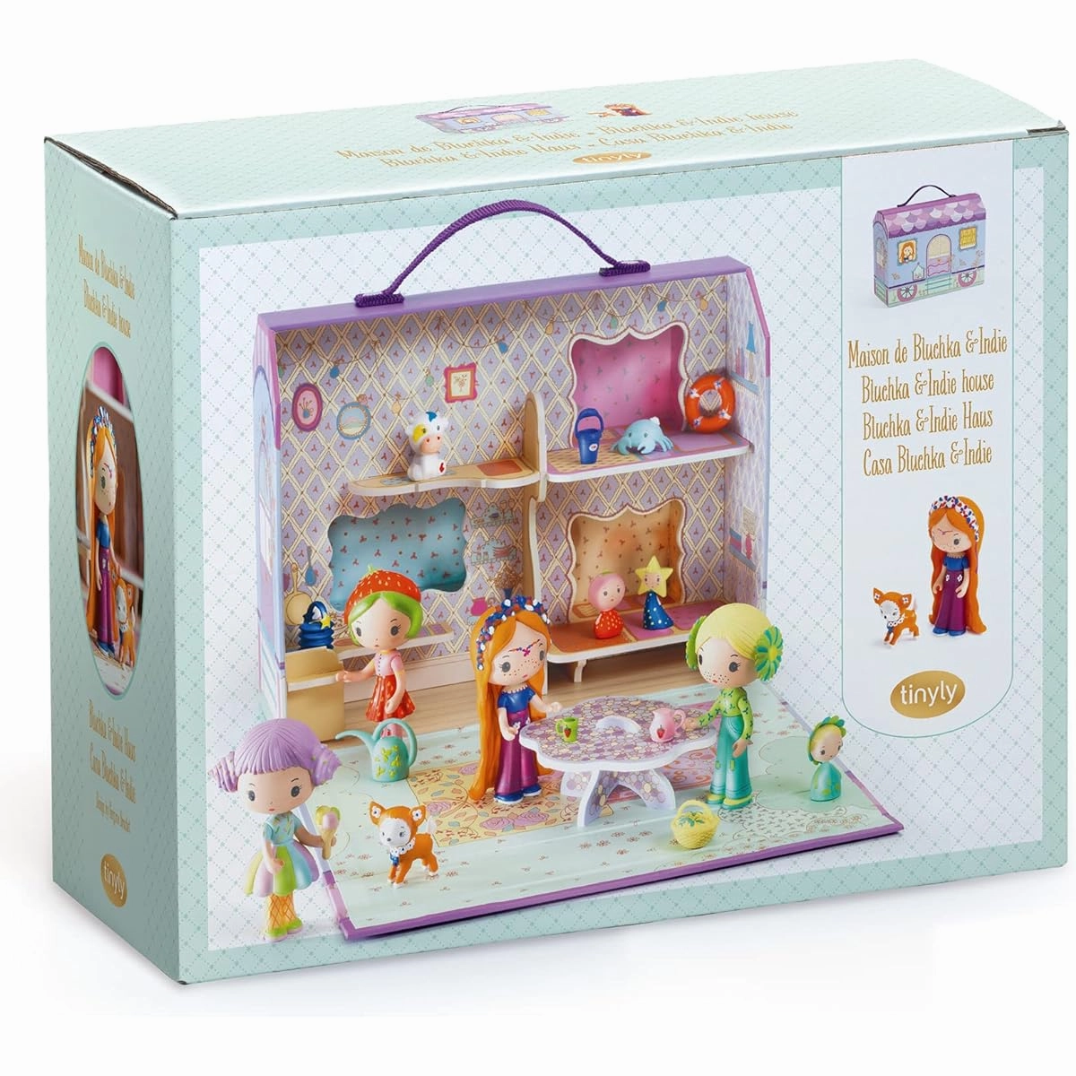 Dollhouse, Doll House, Play House, Doll Toy, Educational Toy, Girl, Child, 4 Years Old, Present, Birthday, Cute, Stylish [DJECO Teenie Burshkaindy House] (DJ06952)