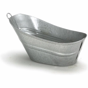 Dollhouse Miniature 1:12 Scale Galvanized Bathtub #IM65388
