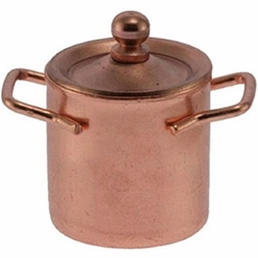 Dollhouse Miniature Copper Pot