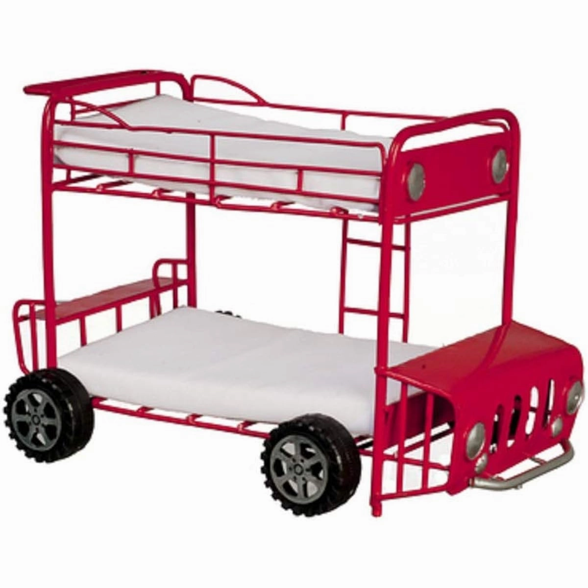 Dollhouse Miniature Double Decker Bus Bunkbed