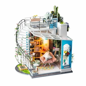 Dora's Loft DIY Miniature House Kit - Fun Toys for Creative Minds