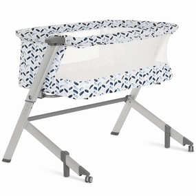 Dream On Me Flora Baby Bassinet in Moroccan White, Lightweight and Portable Travel Bassinet with Carry Bag, Five Adjustable Height Position, Mattress Pad Included