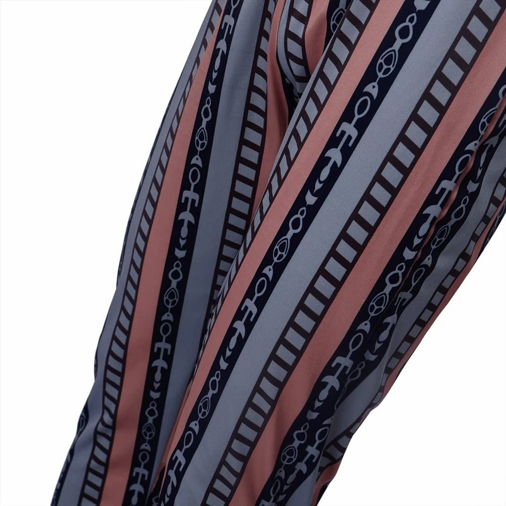 DUNHAO COS Jeffrey Lebowski Pants Men's Stripe Pants