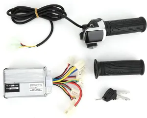E BIK Controller Power Display Set, 36V 1000W Controller and Multifunction Handle Thumb Throttle Grip Set with Lock