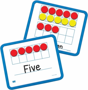 EAI Education Magnetic Ten Frame Dry-Erase Boards: Set of 10