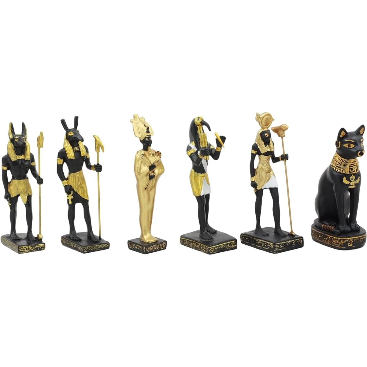 Ebros Egyptian Classical Egyptian Gods Gods Miniature Figurines Ancient Egyptian Dollhouse Miniatures Statues Legends Educational Sculpture Collectible Miniature