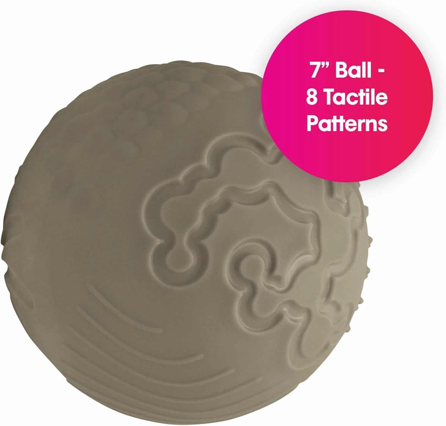 Edushape Texture-iffic Sensory Ball for Baby - 7" Baby Ball for Kids with 8 Sections of Different Tactile Patterns