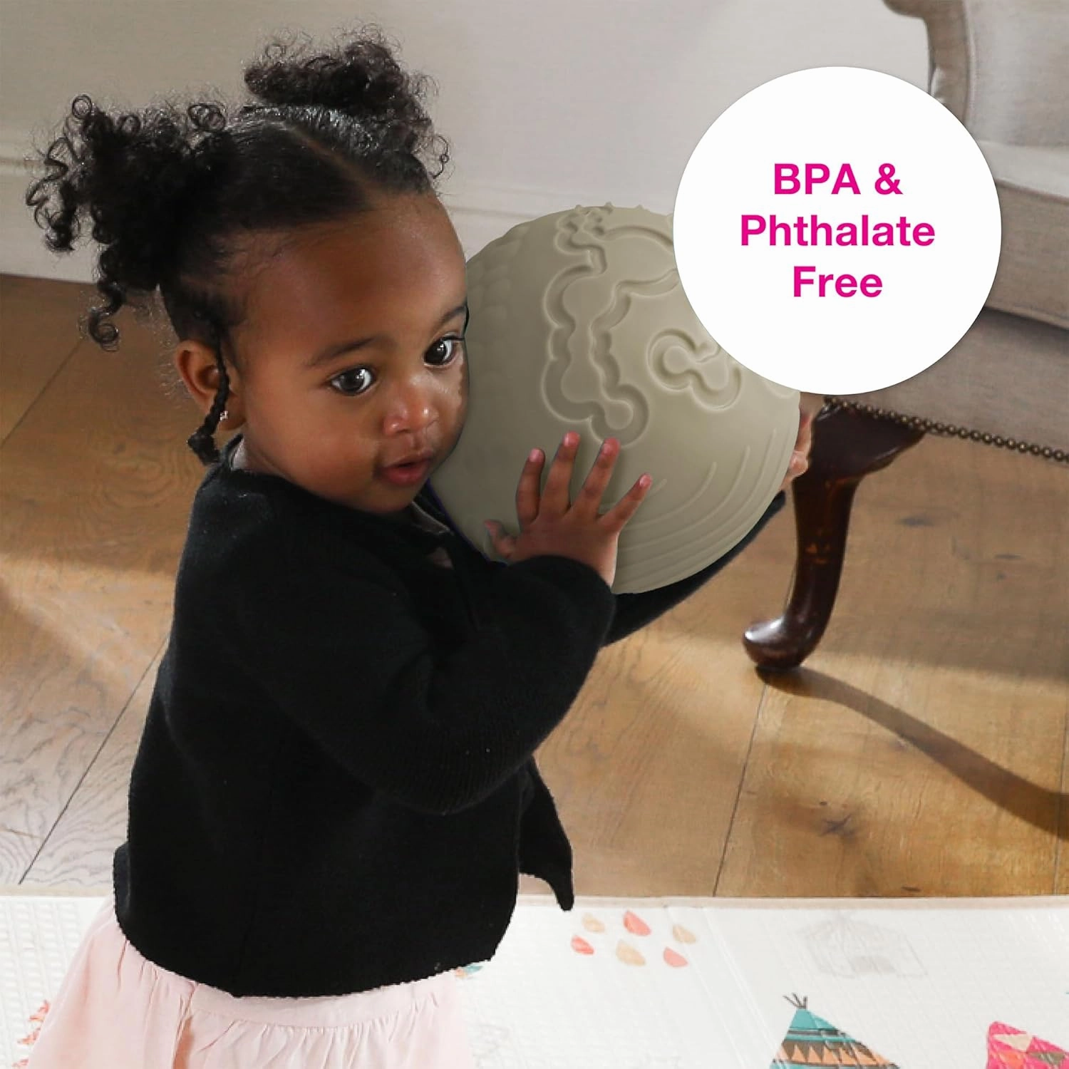 Edushape Texture-iffic Sensory Ball for Baby - 7" Baby Ball for Kids with 8 Sections of Different Tactile Patterns
