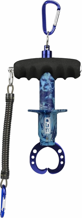 EGO Mini Fish Gripper Tool with Magnetic Release, Extra Wide Jaw, Ergonomic Foam Grip, Aluminum Body, Ideal Fish Lip Gripper for Freshwater and Saltwater, Fishing Gear Compact & Lightweight