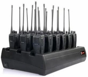 Eighteen Bay Rapid Desk Charger for Hytera (HYT) PD782V-1-RFB Rechargeable Two Way Radio