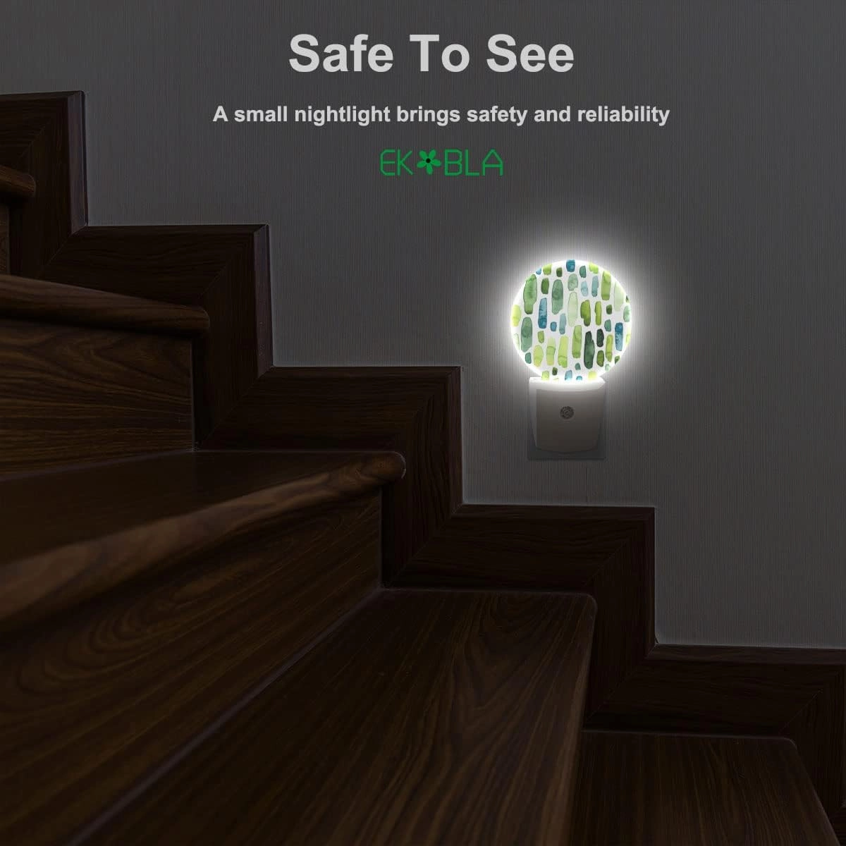 EKOBLA Cactus Tropical Night Lights Plug into Wall Cacti Green Plant LED Dusk to Dawn Night Lamp Auto Sensor for Home Indoor Bathroom Hallway Kitchen