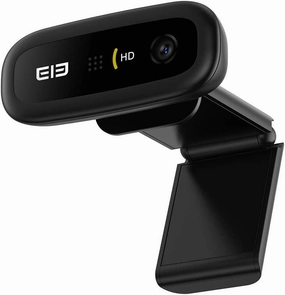 ELEPHONE ELE Ecam X 1080P Full HD USB Webcam with Microphone, Noise Cancelling, 110-Degree Wide View Angle, for Video Conference/Video Call/Virtual Learning/Live Streaming/Live Gaming
