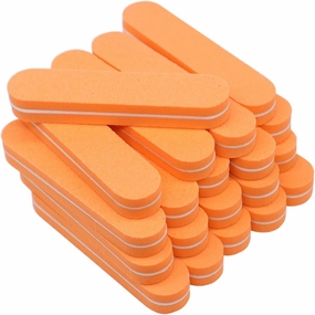 Emery Boards Nail Care kit with Nail File Buffer, 50pcs Mini Soft Nail Buffer Buffing Sanding100/180 Sponge Nail File