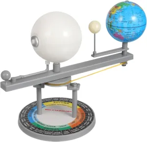 ERINGOGO Astronomical Teaching Tool Motorized Systems Sun Models Science Astronomy Demo Sun Earth Moon Orbital Model System Kit Puzzle Plastic Child Lunar