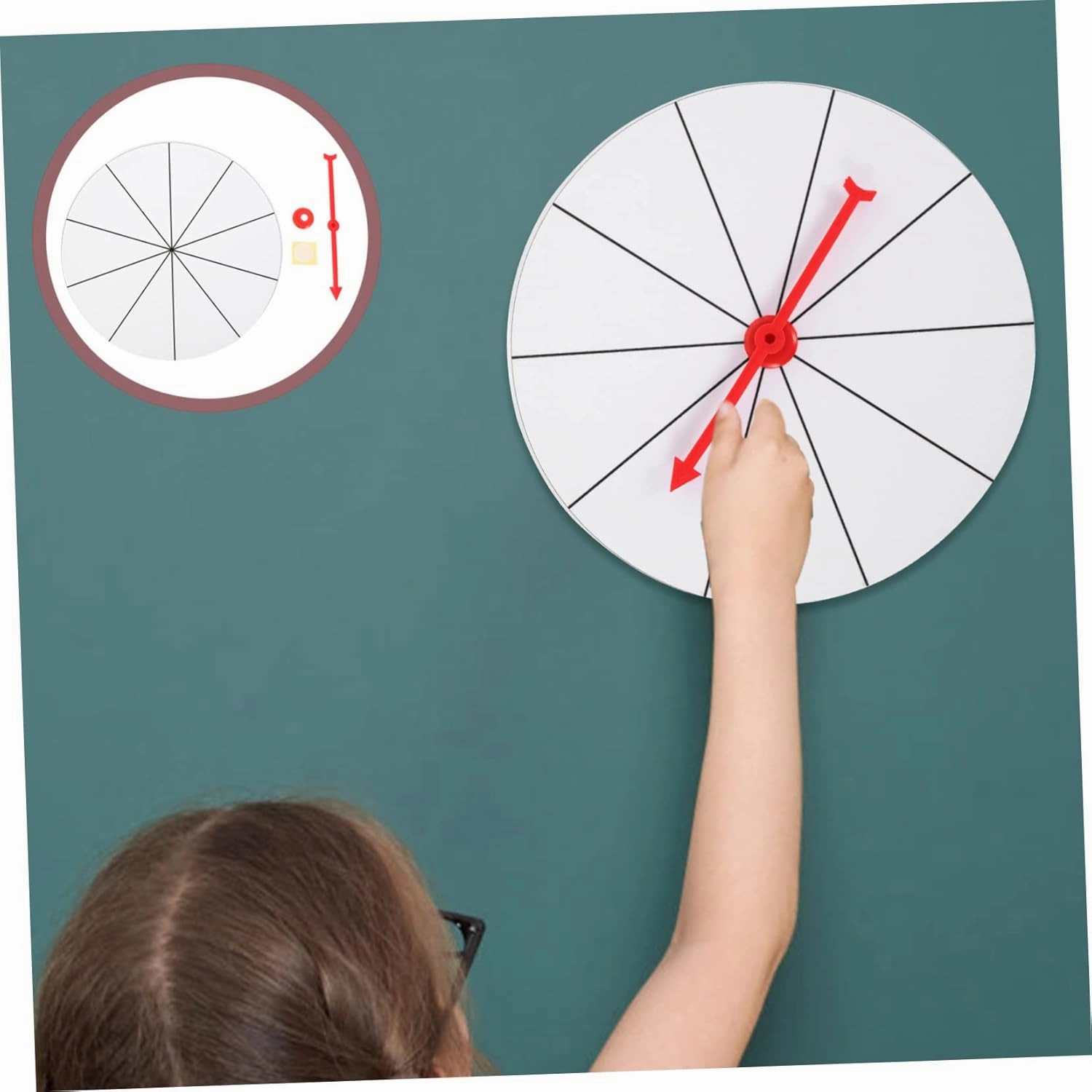 ERINGOGO 2 Sets Spinning Wheel for Boys and Girls Party Wheel of Fortune Game Lightweight and Rotatable