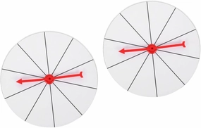 ERINGOGO 2 Sets Spinning Wheel for Boys and Girls Party Wheel of Fortune Game Lightweight and Rotatable