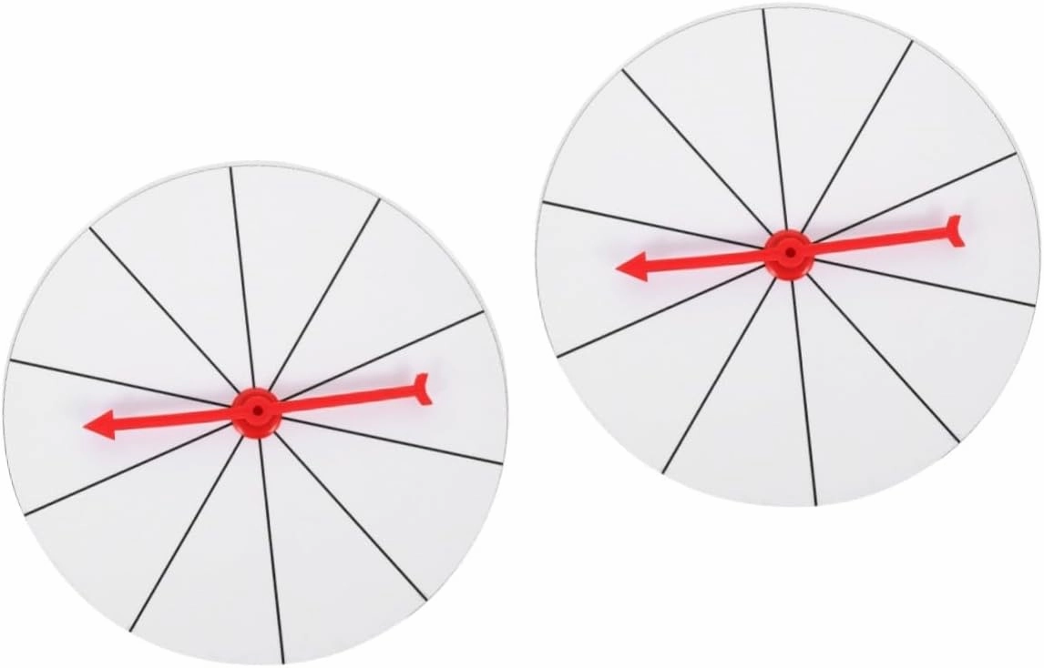 ERINGOGO 2 Sets Spinning Wheel for Boys and Girls Party Wheel of Fortune Game Lightweight and Rotatable