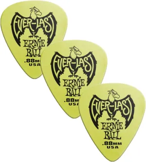 Ernie Ball Everlast Guitar Picks, Green .88mm, 36-pack (P09191)