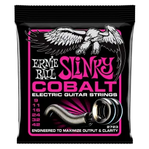 Ernie Ball Super Slinky Cobalt Electric Guitar Strings Set - 9-42