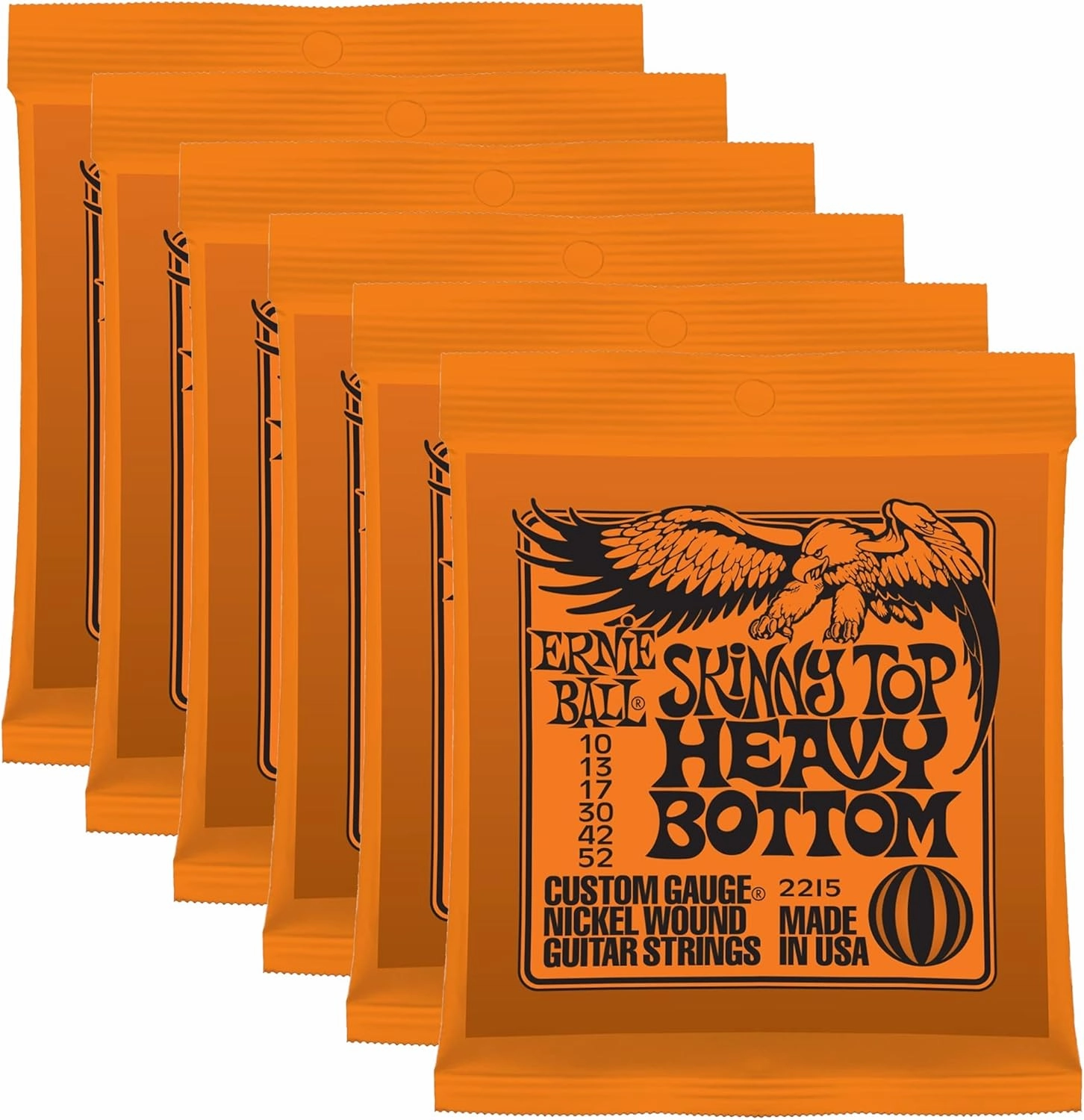 Ernie Ball 2215 Skinny Top Heavy Bottom (6-pack)