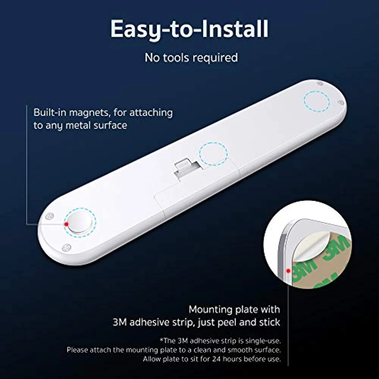ESR7GEARS  Smart Closet Light, 20-LED Battery-Powered Under-Cabinet Light, 2 Modes and Built-in Magnet, Portable Motion Sensor Light for Closet, Kitchen, Stairs, Hallway, 2-Pack