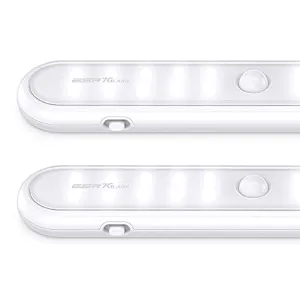 ESR7GEARS  Smart Closet Light, 20-LED Battery-Powered Under-Cabinet Light, 2 Modes and Built-in Magnet, Portable Motion Sensor Light for Closet, Kitchen, Stairs, Hallway, 2-Pack