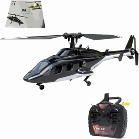 F150BL V3 Airwolf RC Helicopter, 2.4G 5CH Remote Control Military Aircraft for Adults, 1 Battery RC Helicopter Model with LED Lights, Fighter Drone Plane Gift, RTF