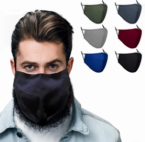 Face Mask from Large to 2XL(X-Large), with nose wire, adjustable loop, breathable (2X-Large(Pack of 6), Multi-Color(Pack of 6))