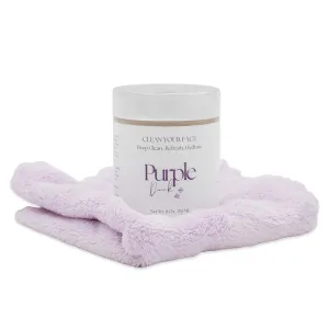 Facial Cleanser Kit – 4 Oz Whipped Coconut Butter Cleanser with Microfiber Towel - Hydrating & Nourishing Skin Care Set – Deep Cleansing & Hydrating Face Care Set for Women & Men
