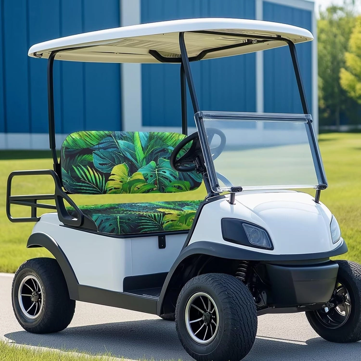 Fashion Print Golf Cart Seat Covers 2 Passenger Golf Cart Backrest Cover Golf Cart Seat Towel Gift for Friends