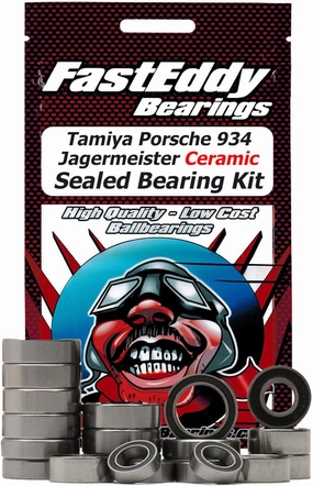 FastEddy Bearings Compatible with Tamiya 934 Jagermeister (TA02SW) Ceramic Sealed Bearing Kit