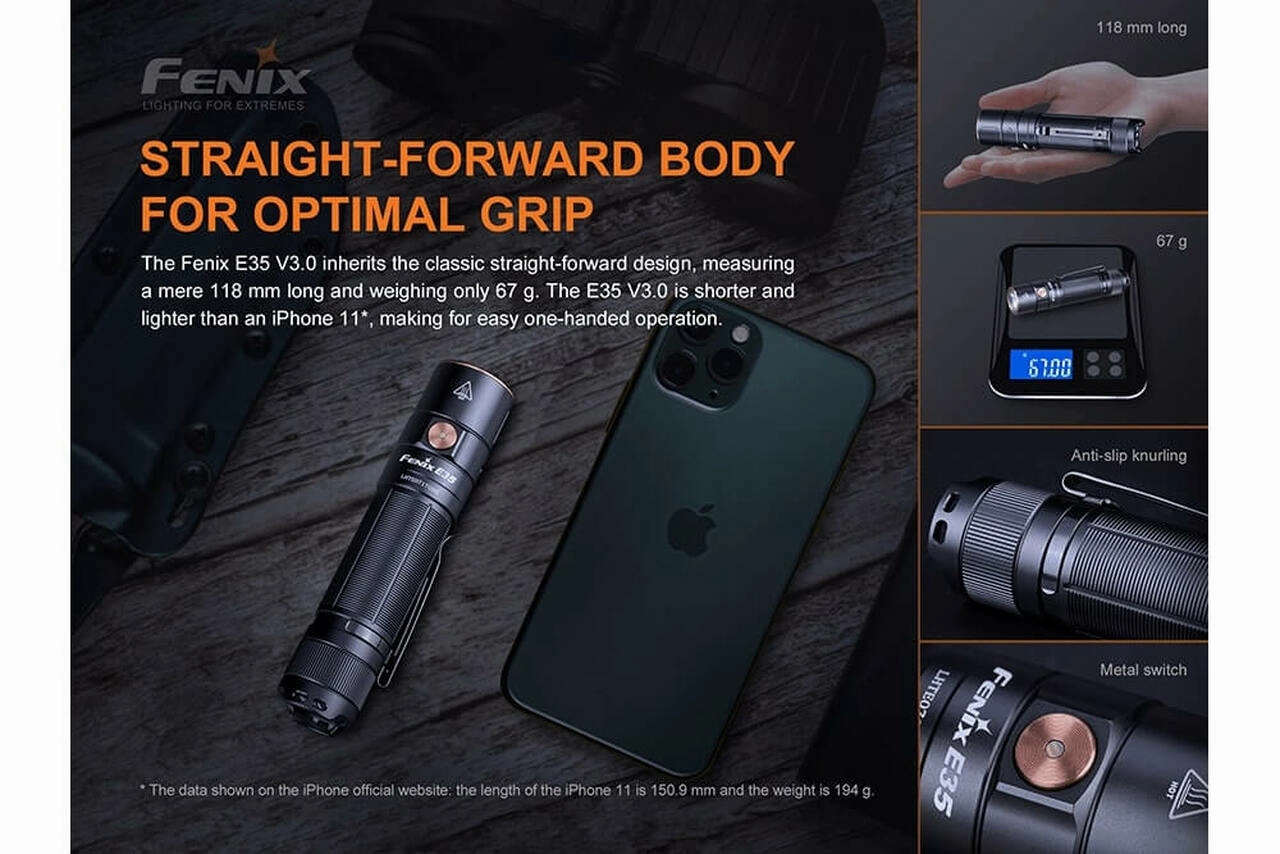 Fenix E35 V3.0 EDC Flashlight – 3000 Lumens