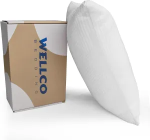 Firm Pillow Standard Size 26 x 18 inch, Bed Pillow with Adjustable Insert and 1 Cooling Pillowcase, Not Only Provides Stronger Support But Aslo Comfortable