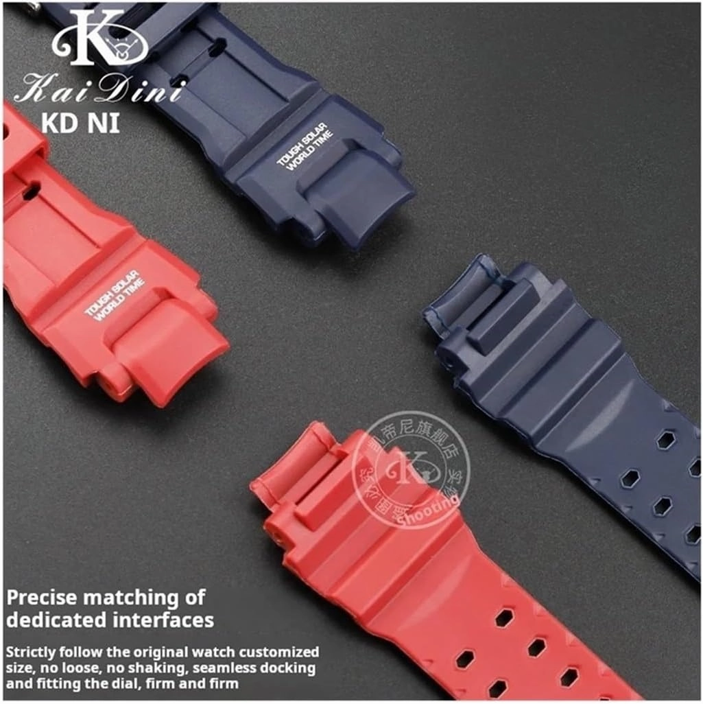 Fit for Casio GW-A1000 GW-A1100 G-1400 GW-4000 GA-1000 GA-1100 Men Waterproof Sports Silicone Rubber Watch Strap