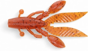 Flappin Hog 3.75 Inch Soft Plastic Crawdad Bait Fh07 Pk 9003 Fire Craw Fishing Gear Lures Bait for Fishing Swimbaits Accessories Lifelike Tackles Rigs