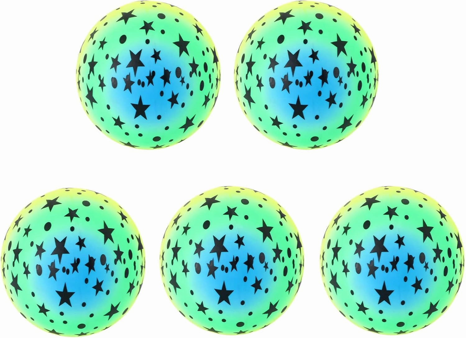 Flapping Kickball Handball for Beach Plastic Volleyball for and Girls Playing Ball for Pool Set of 5 Random Style