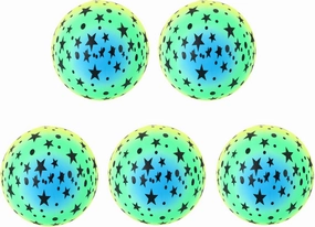 Flapping Kickball Handball for Beach Plastic Volleyball for and Girls Playing Ball for Pool Set of 5 Random Style