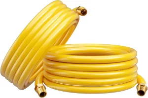 Flexible 70ft 3/4" Natural Gas Hose, CSST Corrugated Stainless Steel Tubing, Propane Gas Pipe Conversion Kit with 2 Male Adapter Fittings