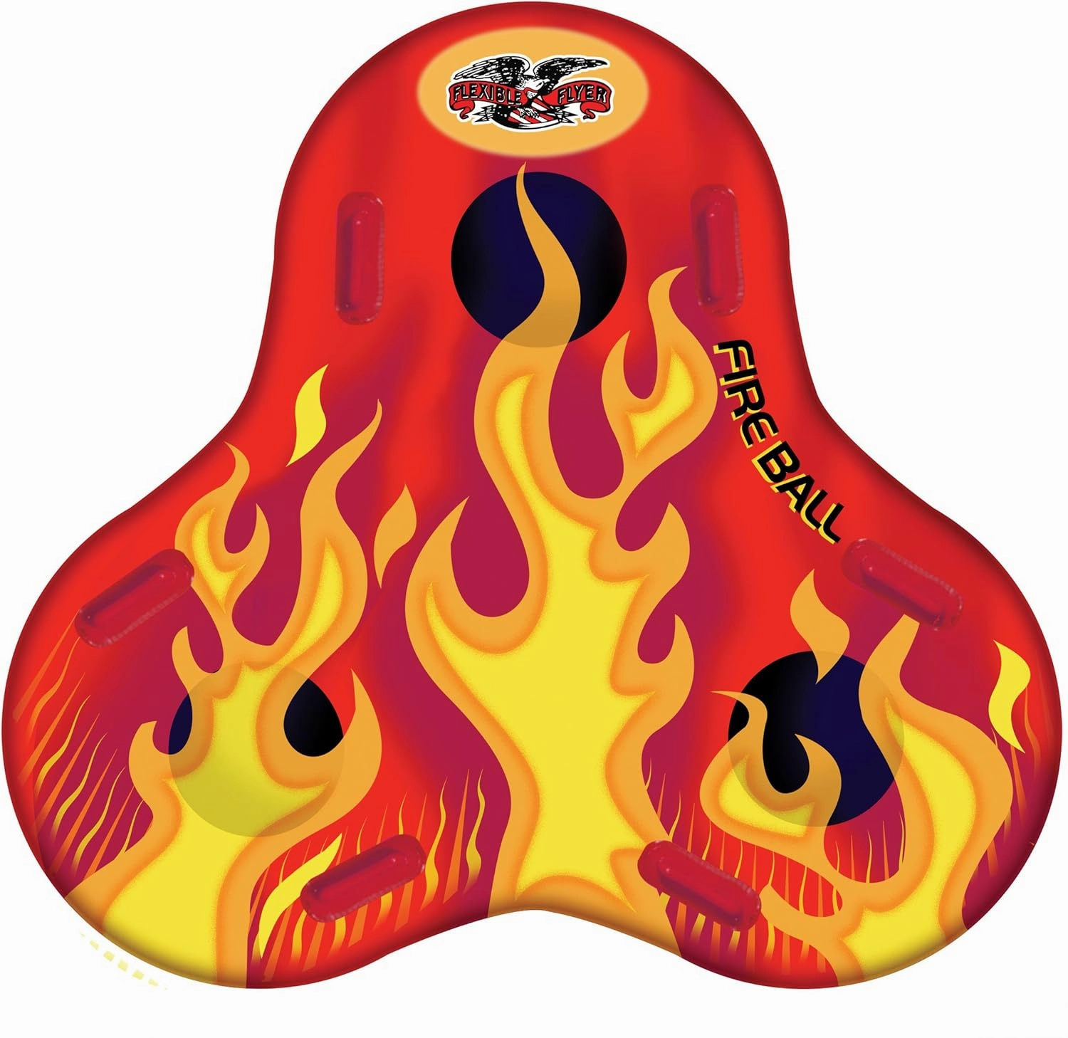 Flexible Flyer Fireball 3-Person Snow Tube. Inflatable Sled Pool Float, 60 Inch (I60)